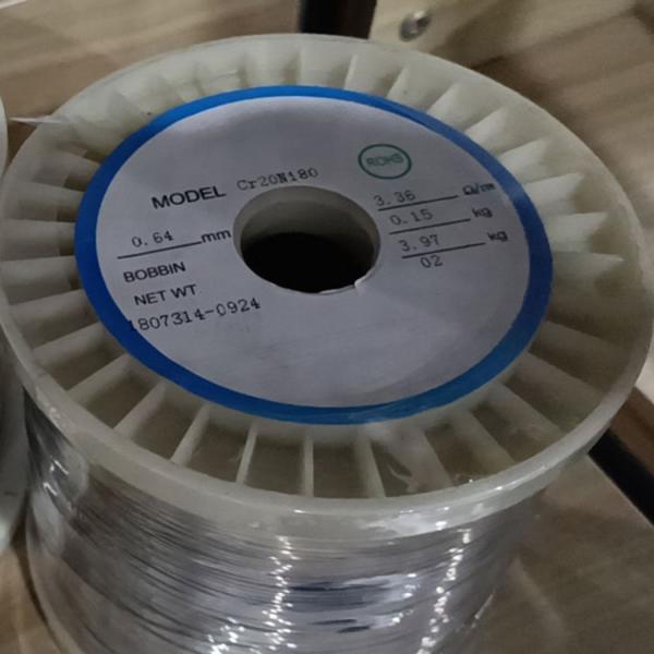 Bright Surface Nichrome Wire Ni30Cr70 8.45 G/Cm3 Density 550 MPa