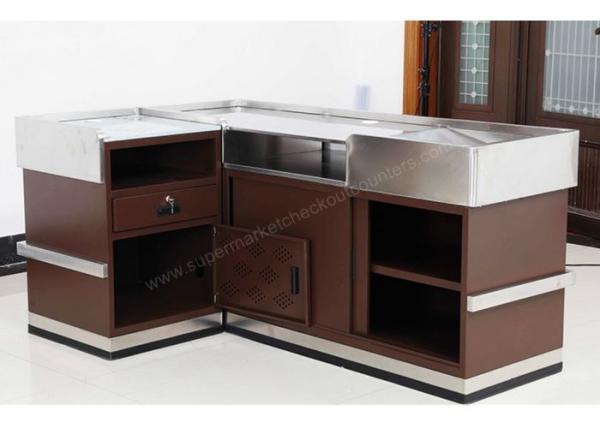Modern Shop Cash Counter Metal Unfolding Checkout Stand OEM ISO9001