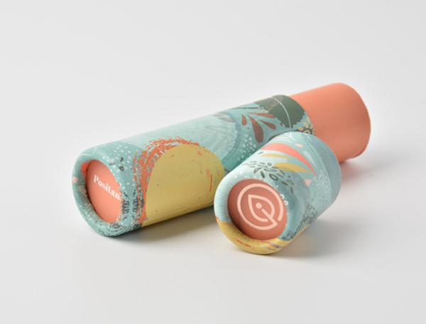 CMYK imprimiu o ODM de papel do tubo do cartão para o batom