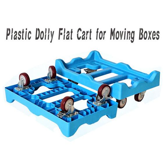 Camión de plástico de calidad industrial para almacenes, carga de 50 kg, compatible con cajas de plástico