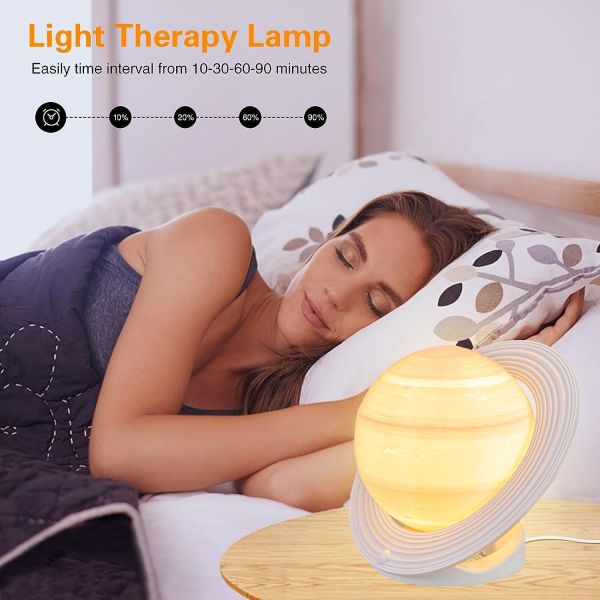 10000 Lux UV Free Mood Therapy Lamp with Remote Control for Health and Wellness