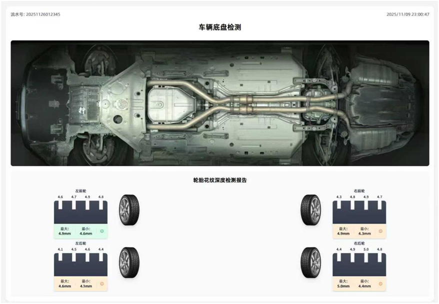 Cartesykj Tire tread Depth&Chassis Holographic Intelligent tester Drive-over Tire Tread Depth scanner  CTLTT-3