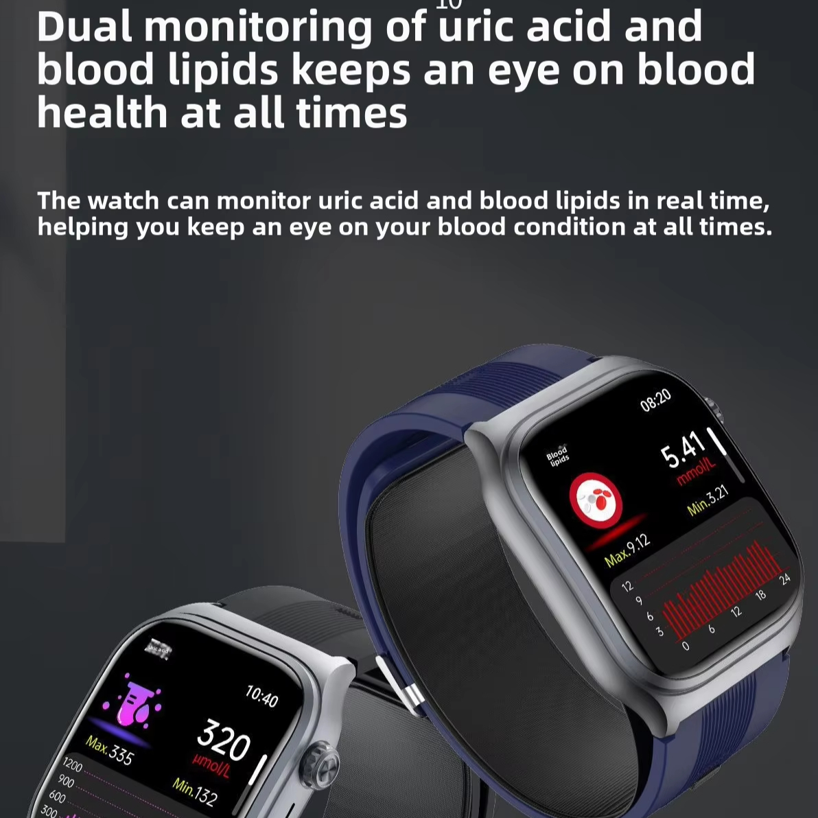 Global AMOLED Best-selling Precision air Pump Blood Pressure Monitoring Call Smart Watch Real-time ECG Blood Oxygen Detection
