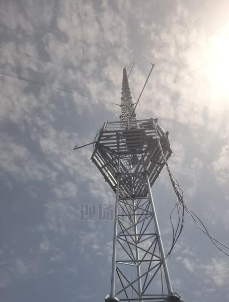 Steel Lattice Guyed Tower Mast for Wind Measurement Campaign