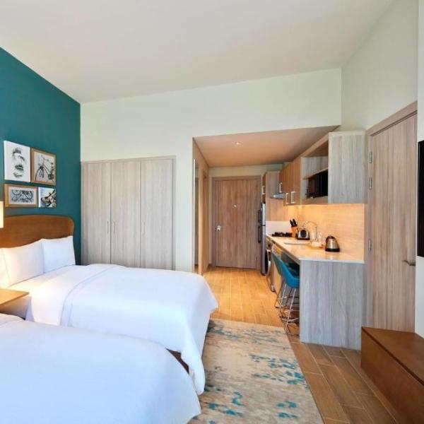 Hôtel Mini Armoire de Cuisine Ensemble Moderne en bois Design personnalisé Meubles de cuisine Appartement Utilisation