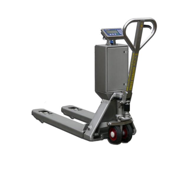 Industrial Stainless Steel Pallet Jack Scale PJA439 Durable Hygienic Weighing System