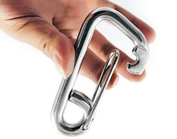 Крюк Carabiner весны быстрого выпуска крюка фиксированного глаза щелчковый щелчковый
