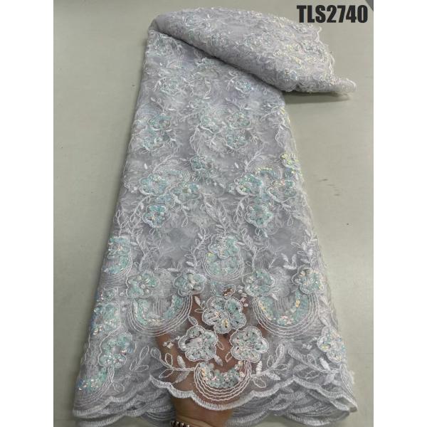 2023  Supoo  Latest fashion wholesale price beautiful french lace with sequins