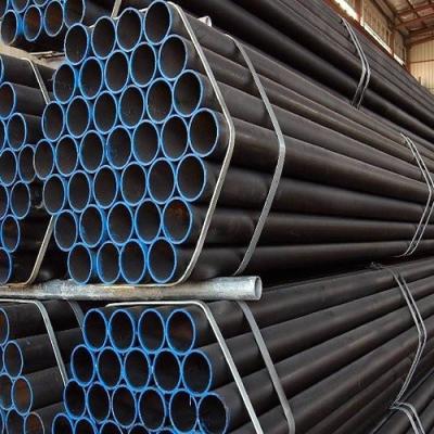 Gr A A53 Tubo de aço carbono Tubo Sch40 Preto Tubo de aço suave ERW
