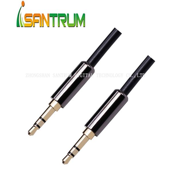 High Quality Metal Shell 3.5mm Audio Cable for Car Audio