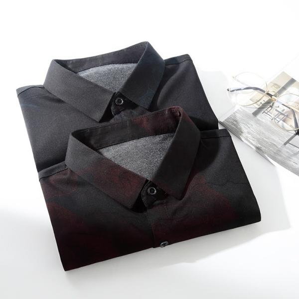 Custom Plus Size Viscose/Polyester/Spandex Long Sleeve Dress Shirt for Men's Shirts