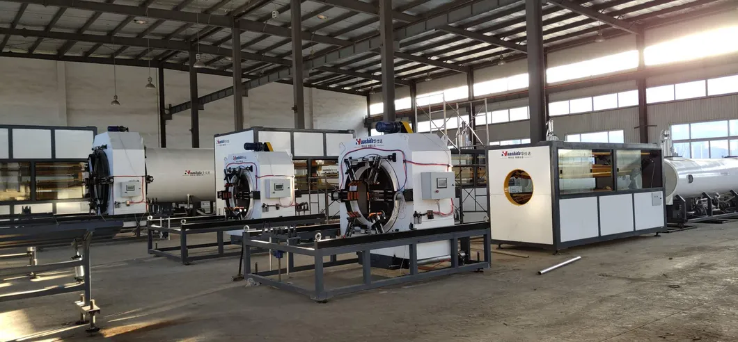 Vacuum Calibration Plastic HDPE Jacket Shell Casing Extrution Machinery for PUR Foaming Pre-Insulated Pipe Line