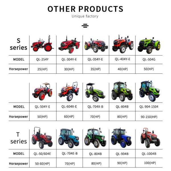 Hydraulic Steering Agricultural Farm Tractor 100HP 4x4 Mini Tractor