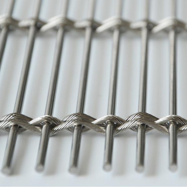 Aluminum Wall Cladding 2.0mm Decorative Wire Mesh 6x8cm