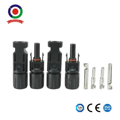 1000v Solar Panel Connectors , Mc4 Male And Female Connectors