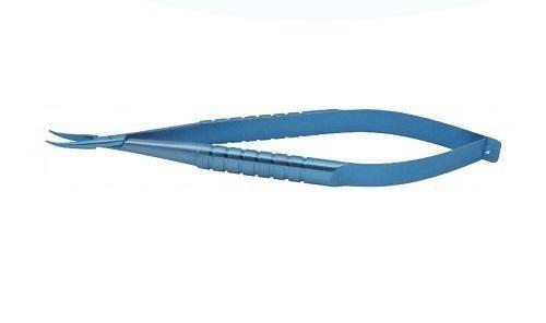 Needle Holder Ophthalmic Surgical Instrument Curved Tip Total Length 118 Mm