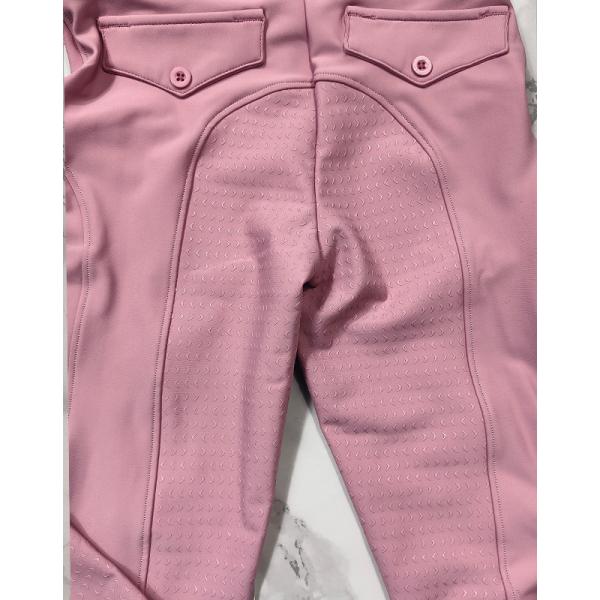 100cm - 175cm Pink Four Way Stretch Horse Riding Pants Leggings For Kids