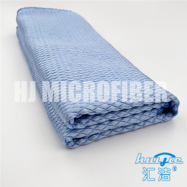 Microfiber 30*40cm 80% polyamide and 20% polyester piped household cleaning french towel