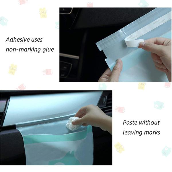 Biodegradable портативные устранимые мешки для мусора автомобиля вися низкое MOQ