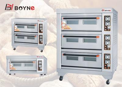 Plataforma Oven Independent Temperature Control do gás de três bandejas da plataforma nove