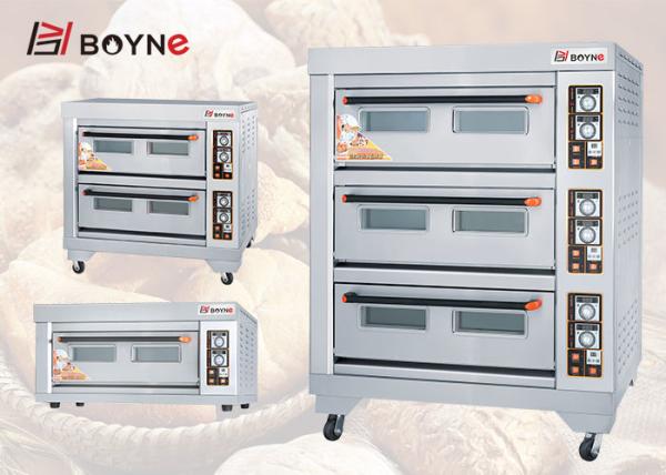Plataforma Oven Independent Temperature Control do gás de três bandejas da plataforma nove