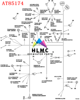 AT85174 Oil Pressure Sensor Switch John Deere Tractor 1020 1520 2020 2040 2150 2240 2250