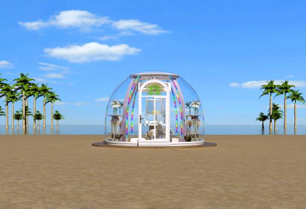 Inflatable Star House Outdoor Glamping Transparent PC Dome Tent Bubble House Geodesic Design