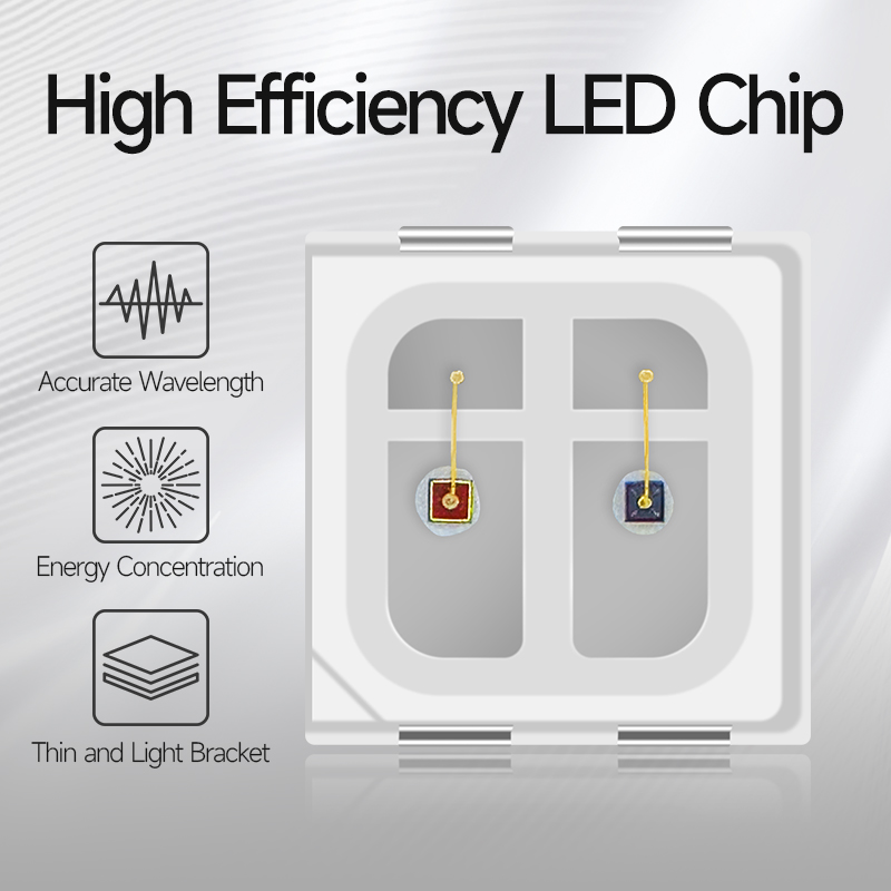 1-2LM/1-1.1mW 660nm 850nm Bi Color SMD LED для инфракрасного светодиодного устройства для лечения красного света