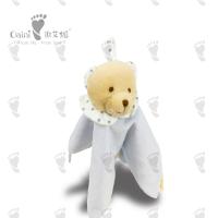 Cachecol de pele de animal 27 x 27 cm adequado para crianças algodão PP edredom de urso