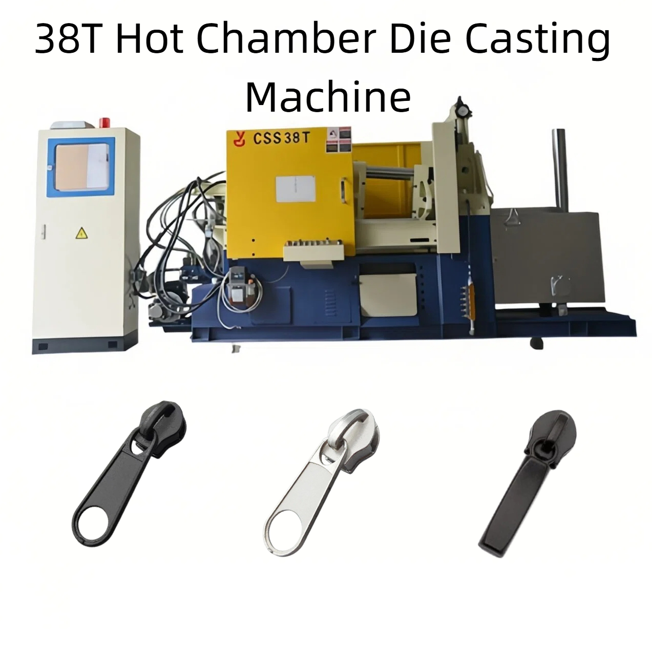 38T Hot Chamber Die Casting Machine Zamak 3 5 Zipper Slider Diecast Machine