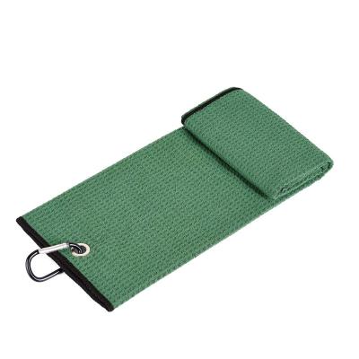Toalhas do golfe da placa de toalha de praia da bola de futebol do waffle de Microfiber com ilhós