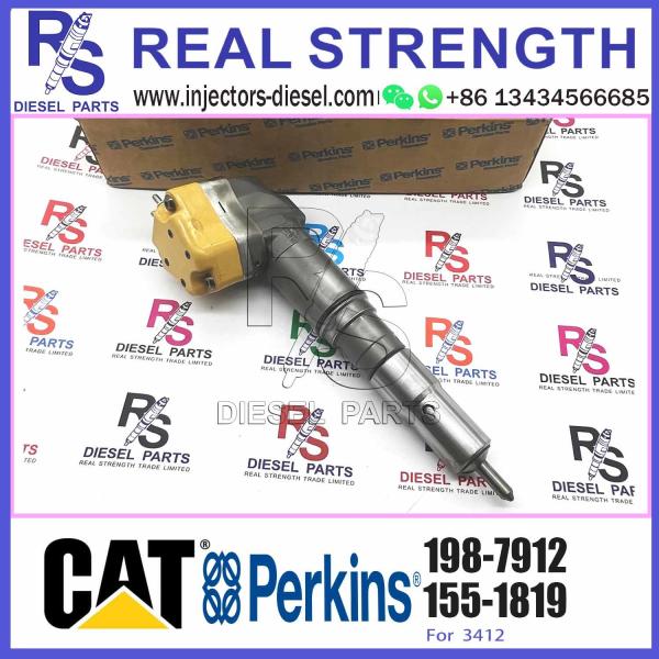 Excavator Spare Parts Diesel Fuel Injector 174-7526 198-6877 232-1166 198-7912 For Caterpillar 3412E 651E 657E 69D