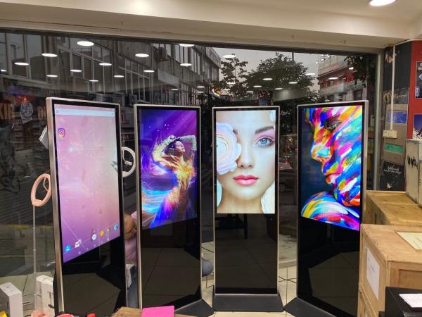VETO Android LCD Advertising Signage Indoor Vertical Floor Standing Touch Screen Kiosk