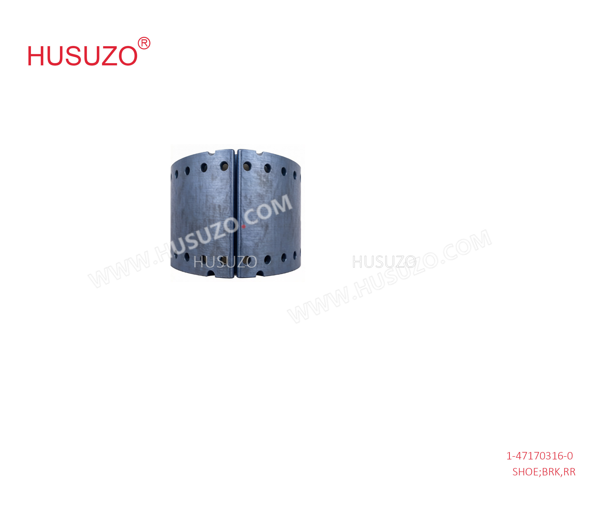 1-47170316-0 1-47170316-0 Front Brake Shoe 317/318/319 Suitable for ISUZU CXZ51K 6WF1