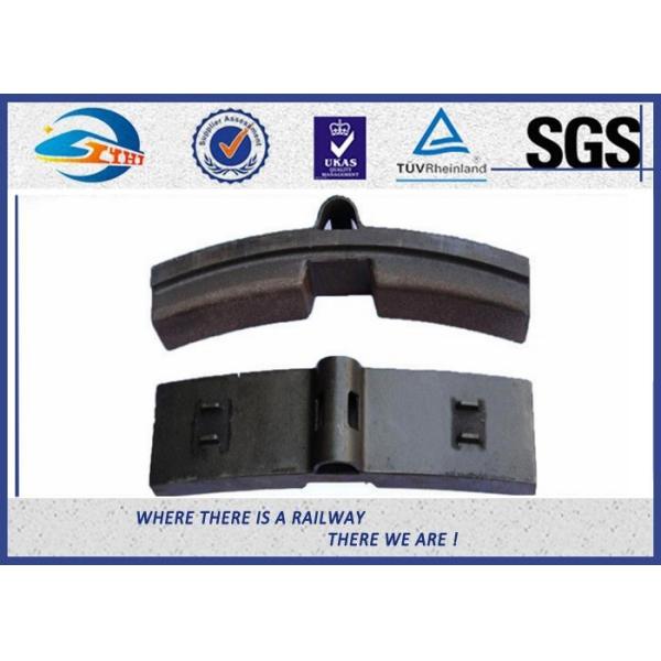 Low Friction Train Wheel Composite Railway Brake Blocks Cast Iron / Locomotive Brake Shoe
