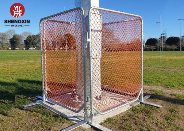 Removable Galvanized Chain Link Temporary Fence For Road Safety Construction