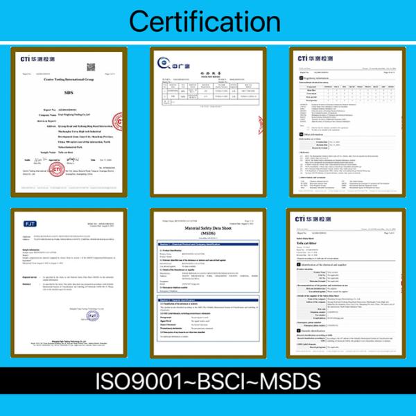 Césped de gato de bentonita esférica sostenible gris 100% de arcilla natural Césped de gato