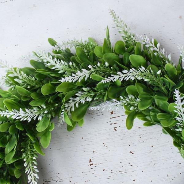Falso de seda plástico Garland Greenery Wedding Decor de 42cm
