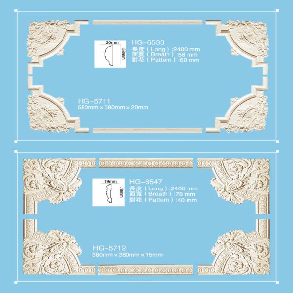 Popularhot Sales New Factory Price Skirting Ceiling Cornice Mold Decorative PU Crown Moulding