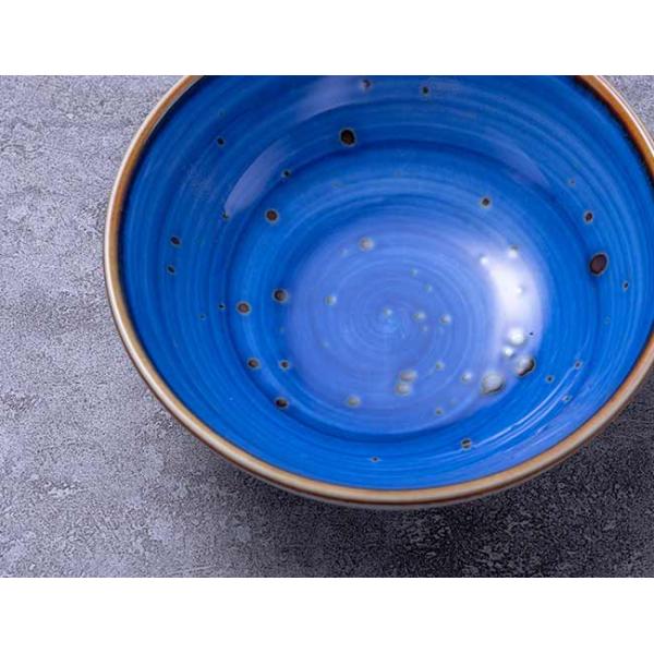 5 Inch Multicolor Speckle Ceramic Bowl Set With Rim