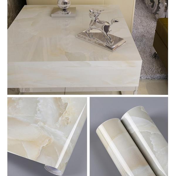 Black And Gold Marble Effect Wallpaper Waterproof 3D PVC Marble Effect Vinyl Wallpaper