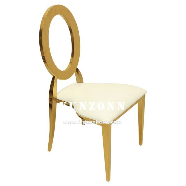 Antique Louis Oz Chair with Gold Stainless Steel Frame for Modern Events Banquets Hotels Dining Apartments Wedding Chair
