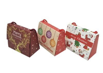 Emballage mignon de cadeau de Noël de papier de client de tirage en couleurs fait sur commande de luxe