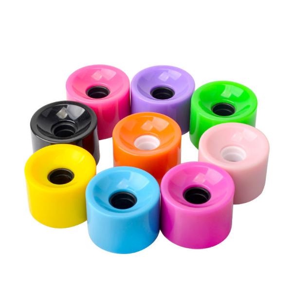 Multiple Color 70mm PU Skateboard Wheels High Durability Lightweight