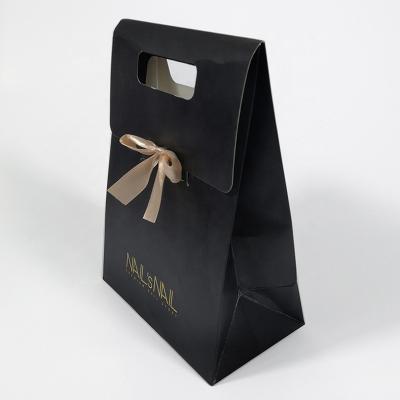 Blush Saco cosmético durável Saco de presente de papel plástico com logotipo de papel quente OEM