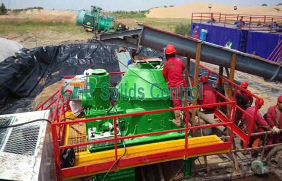 55kw 0.69MPa 900r/Min Vertical Drying Range Machine For Waste Drilling Mud