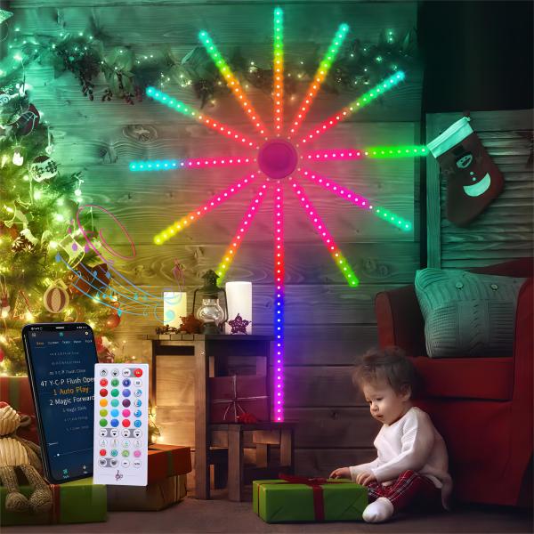Music Sound Home Decoration LED Firework Lights ABS 5V IP20 Customized