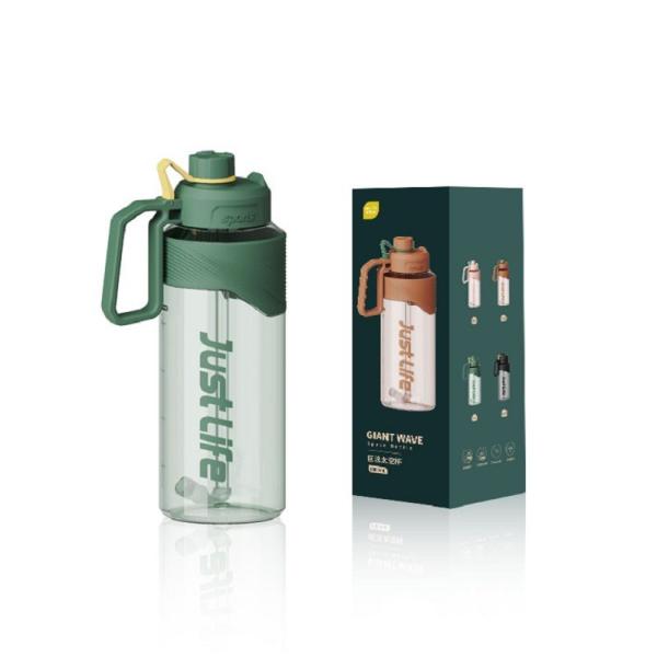 IFUN Large Outdoor bike 1 Litre Cycling Water Bottle With Handle And Straw