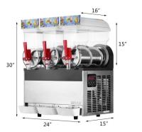 O certificado 3 do CE Flavors máquinas congeladas batido da lama do milk shake da máquina da lama do gelo