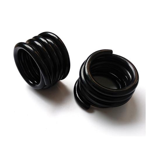 6MM Diameter Stetch Curly Cord Tether Black TPU Coating Cable